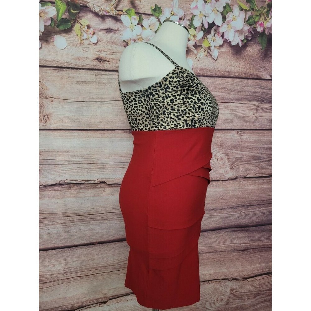 Torrid Womens Dress Bodycon Leopard Animal Print Plus Size 16 - Picture 7 of 11